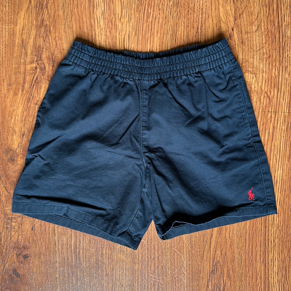 Toddler Ralph Lauren Stretch Chino Shorts with Pockets in Navy